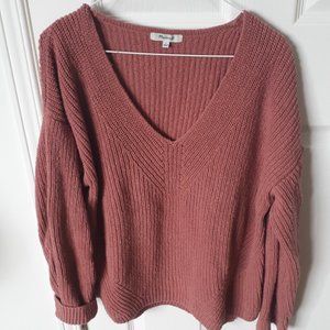 Madewell Knit Rose Pink Sweater size L